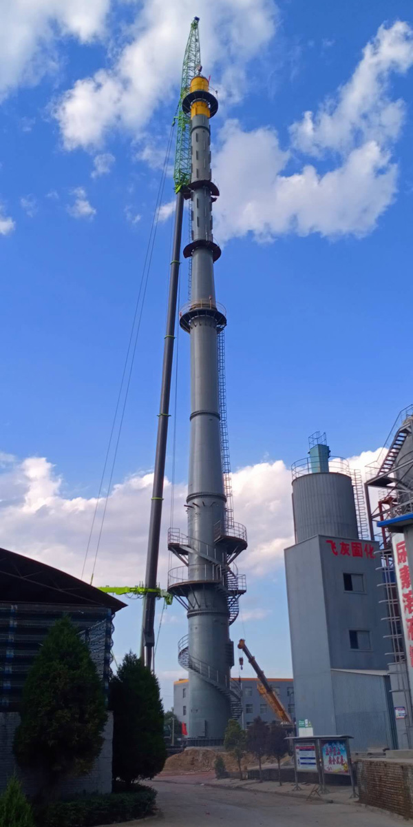 山西忻州垃圾焚燒發電項目（口徑DN2000mm，高度100m）